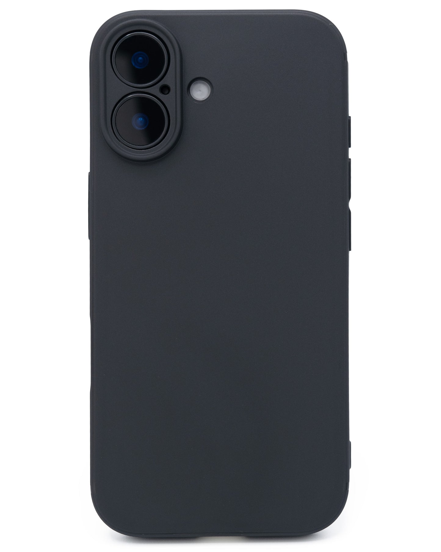 シンプルなつや消し黒のスマホケース