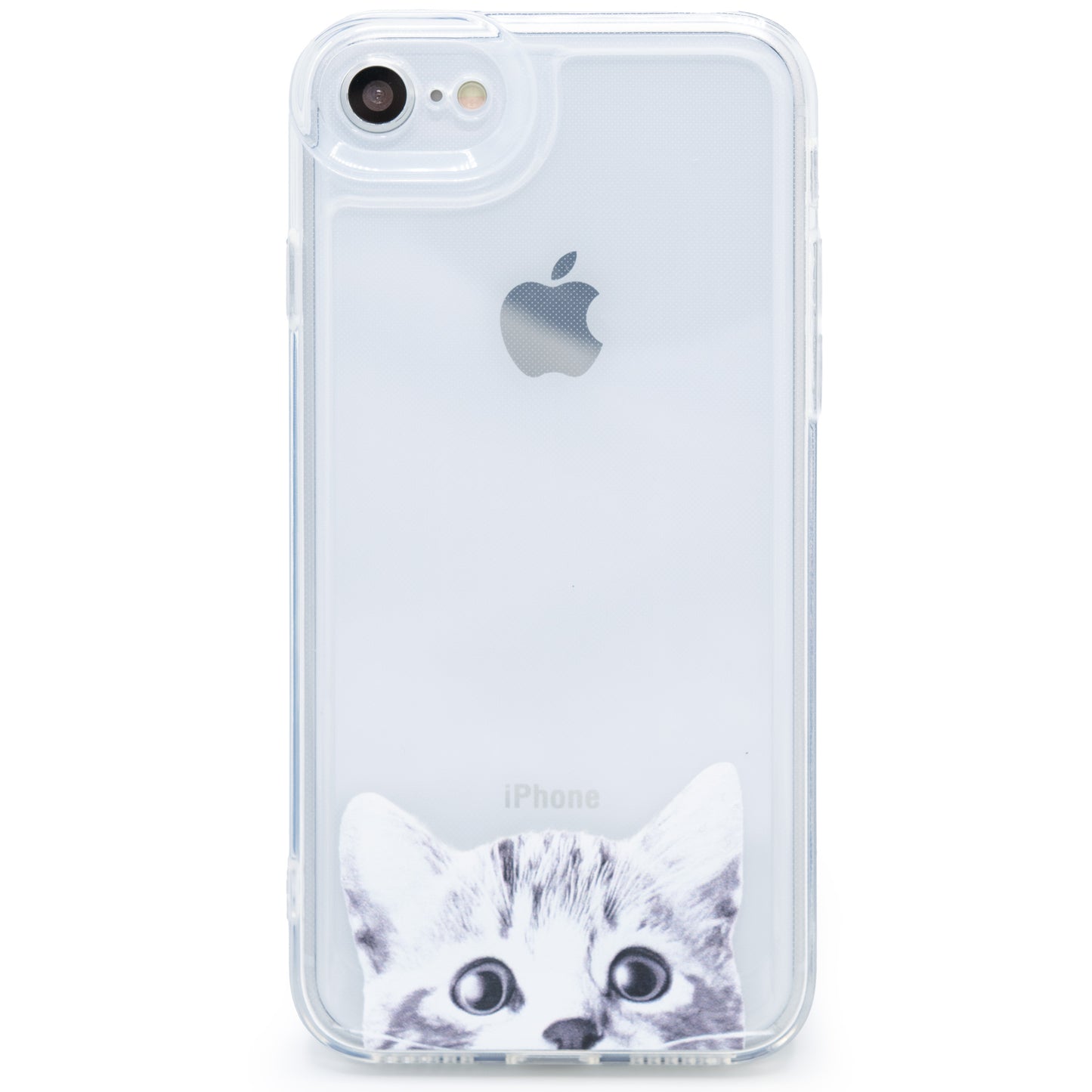 かわいい猫の透明なスマホケース