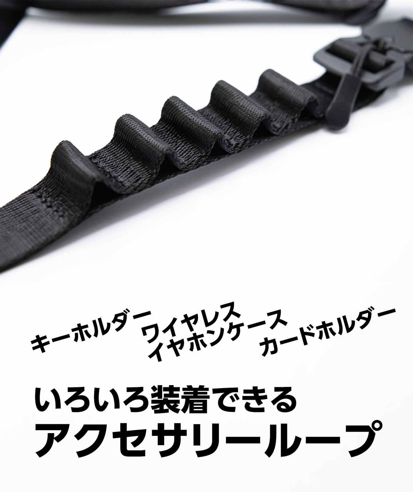 簡単に着脱できるスマホ用ショルダーストラップ(ストラップホルダー付)