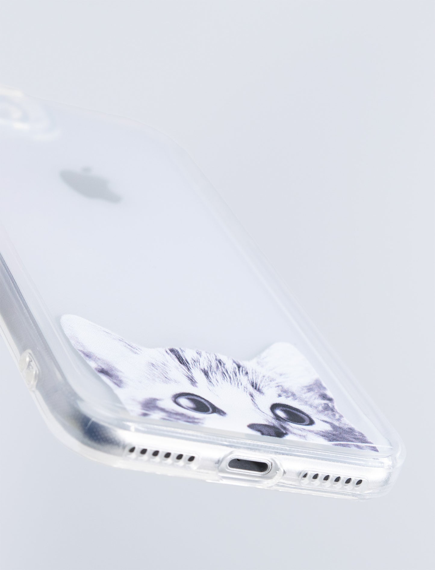 かわいい猫の透明なスマホケース, iPhone SE (第3世代) / iPhone SE (第2世代) / iPhone 8 / iPhone 7