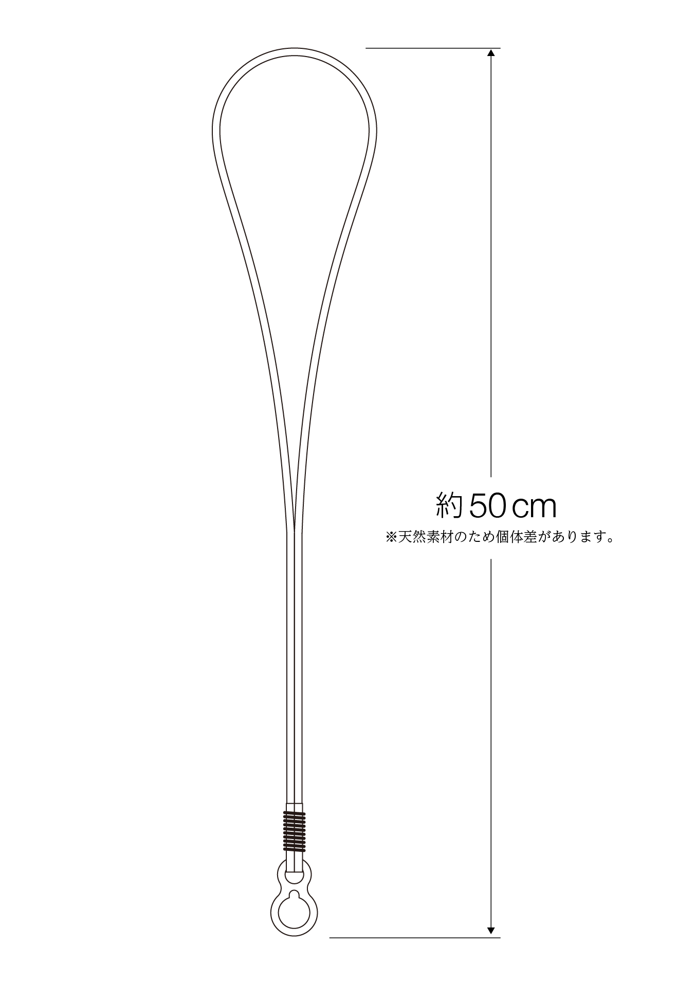 おしゃれな本革紐のネックストラップ(キャメル)ステンレス製ストラップホルダー付