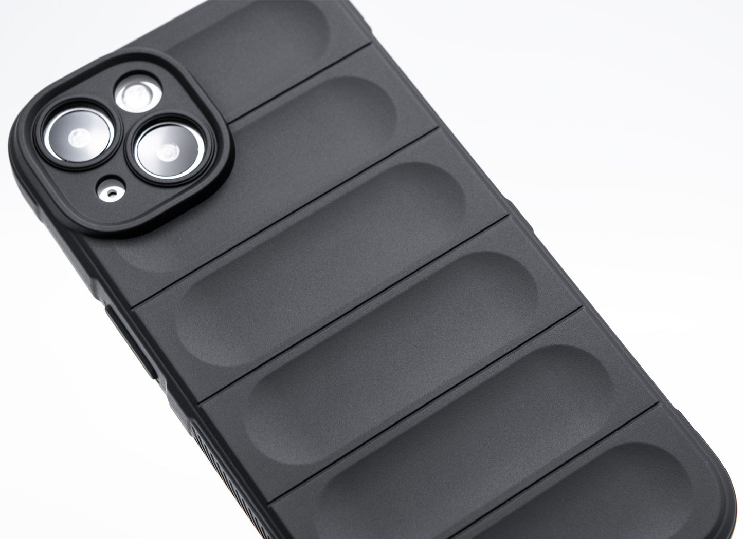 衝撃吸収 iPhone ケース 滑りにくい グリップ 耐衝撃 凹凸 黒 マット ブラック
