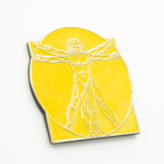 レオナルド・ダ・ビンチ 人体図 ピンバッジ