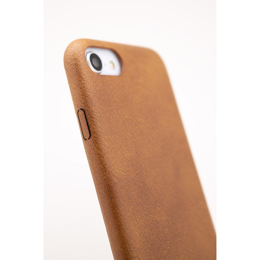 合成皮革の軽いiPhone SE(第2世代)ケース(キャメル)