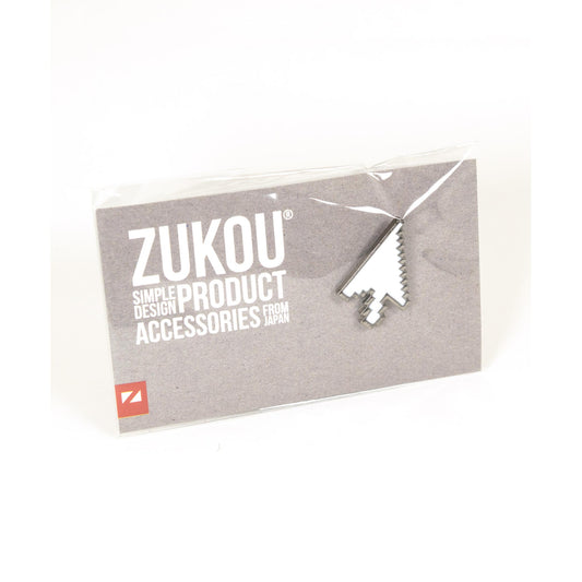 矢印カーソルのピンバッジ(ホワイト)