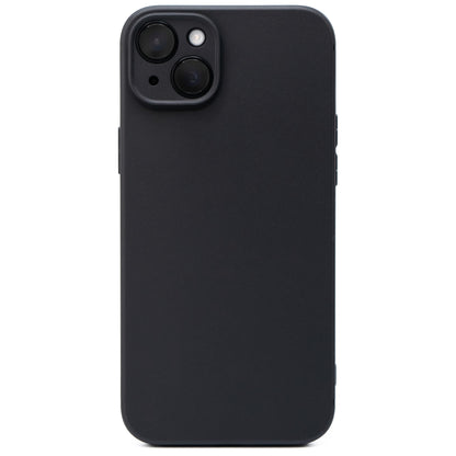 シンプルなつや消し黒のスマホケース