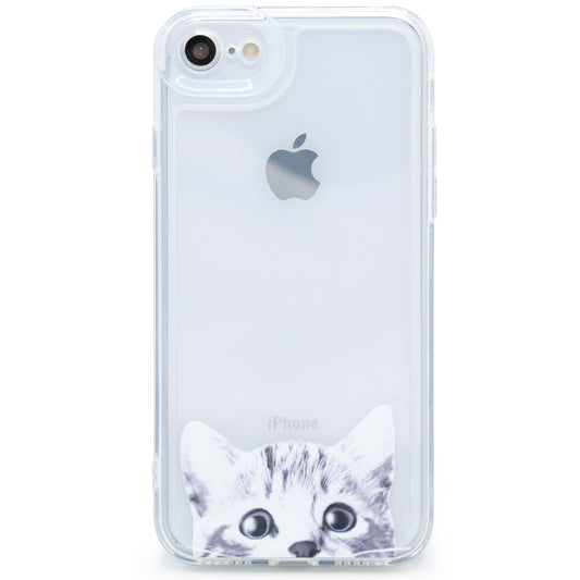 かわいい猫の透明なスマホケース, iPhone SE (第3世代) / iPhone SE (第2世代) / iPhone 8 / iPhone 7