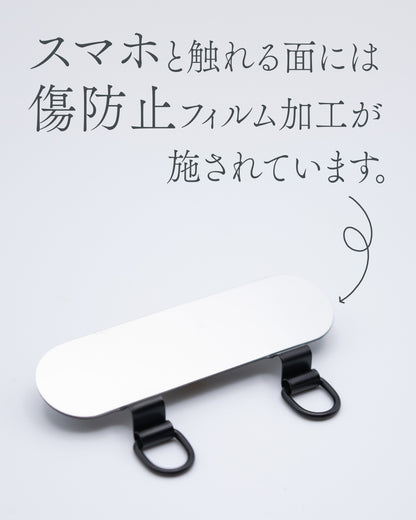 かわいい肉球の足跡がついたストラップホルダー 2口タイプ
