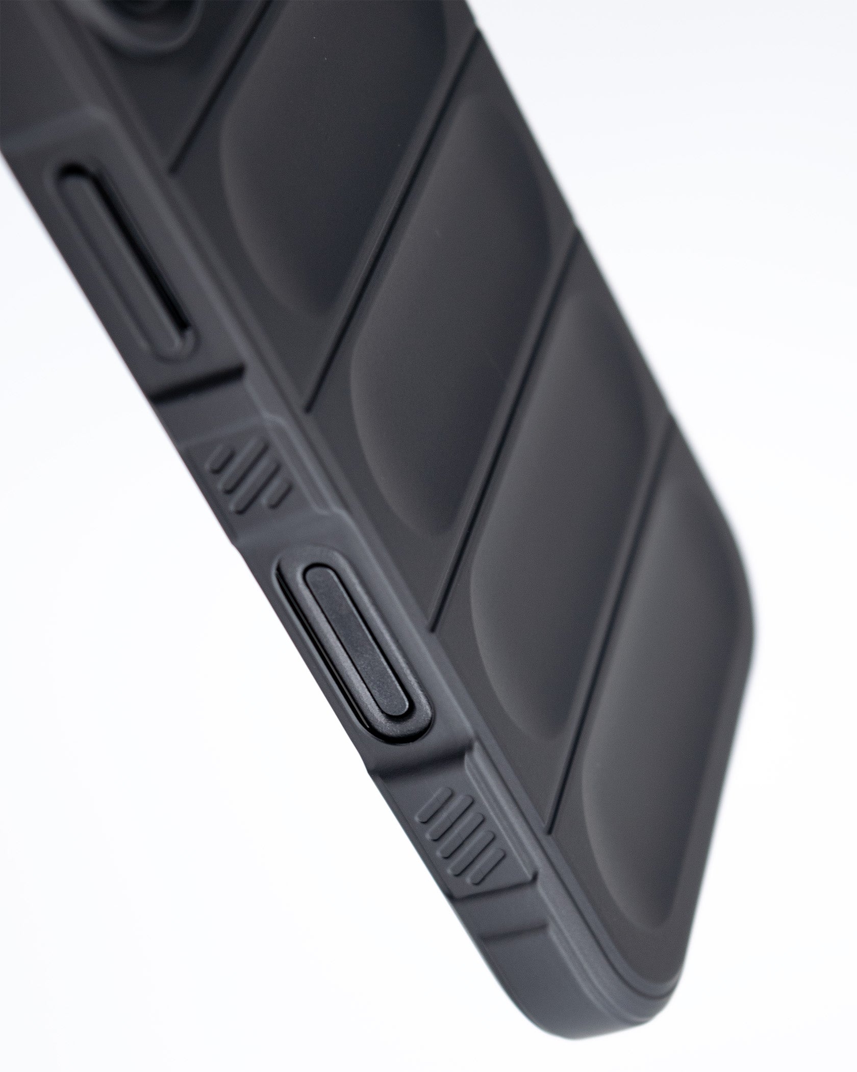 衝撃吸収 iPhone ケース 滑りにくい グリップ 耐衝撃 凹凸 黒 マット