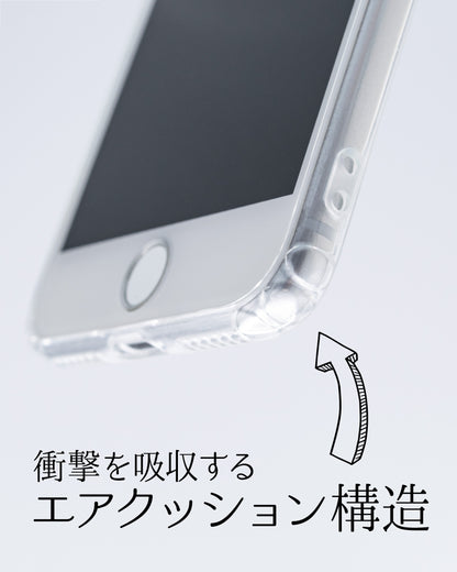 可愛い犬の透明な iPhone SE ケース