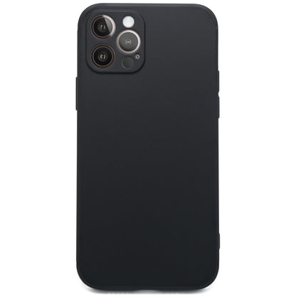 シンプルなつや消し黒のスマホケース