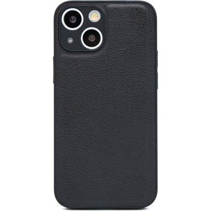 レザー調 クッション iPhone ケース 黒