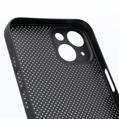 放熱性に優れた超軽量メッシュ iPhone ケース マット ブラック